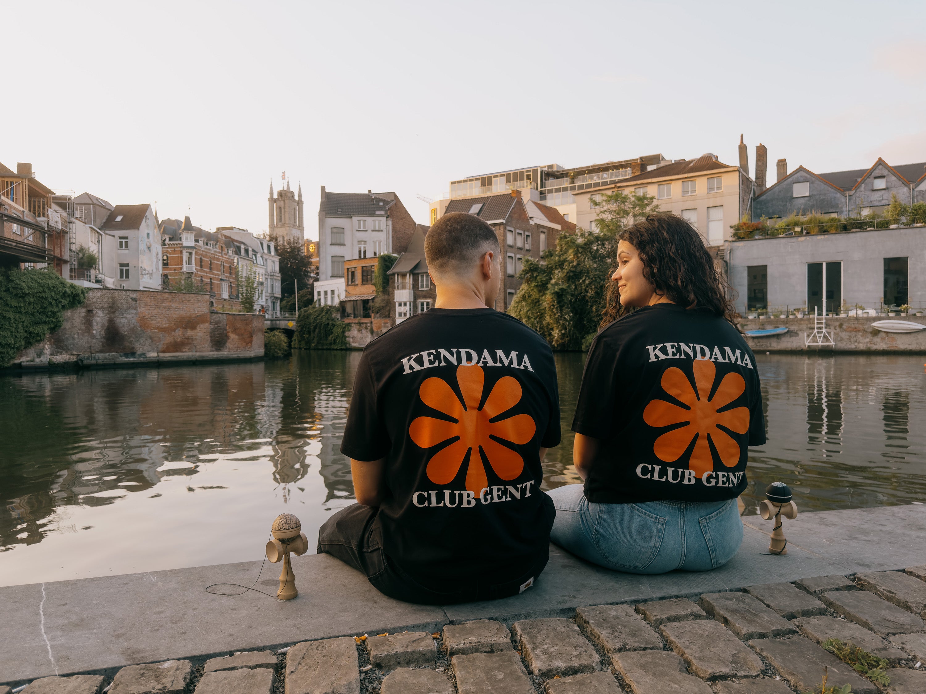 Tricou organic Kendama Gent - Negru