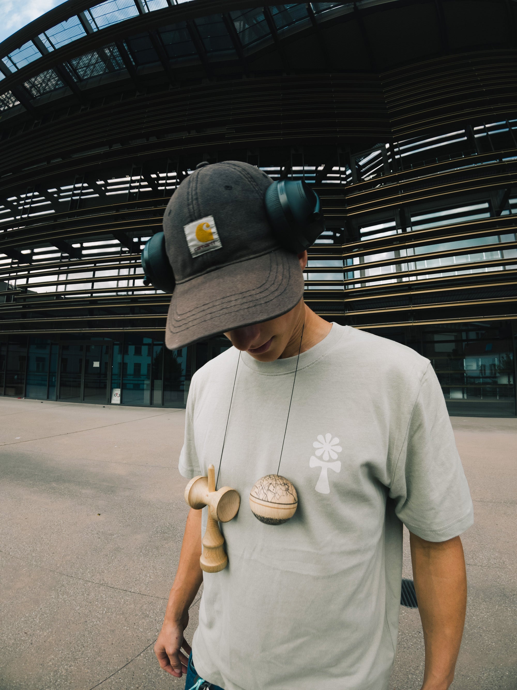 Kendama Gent Organic Tshirt - Stone