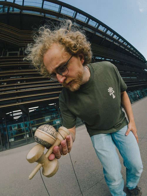 Kendama Gent Organic Tshirt - Khaki