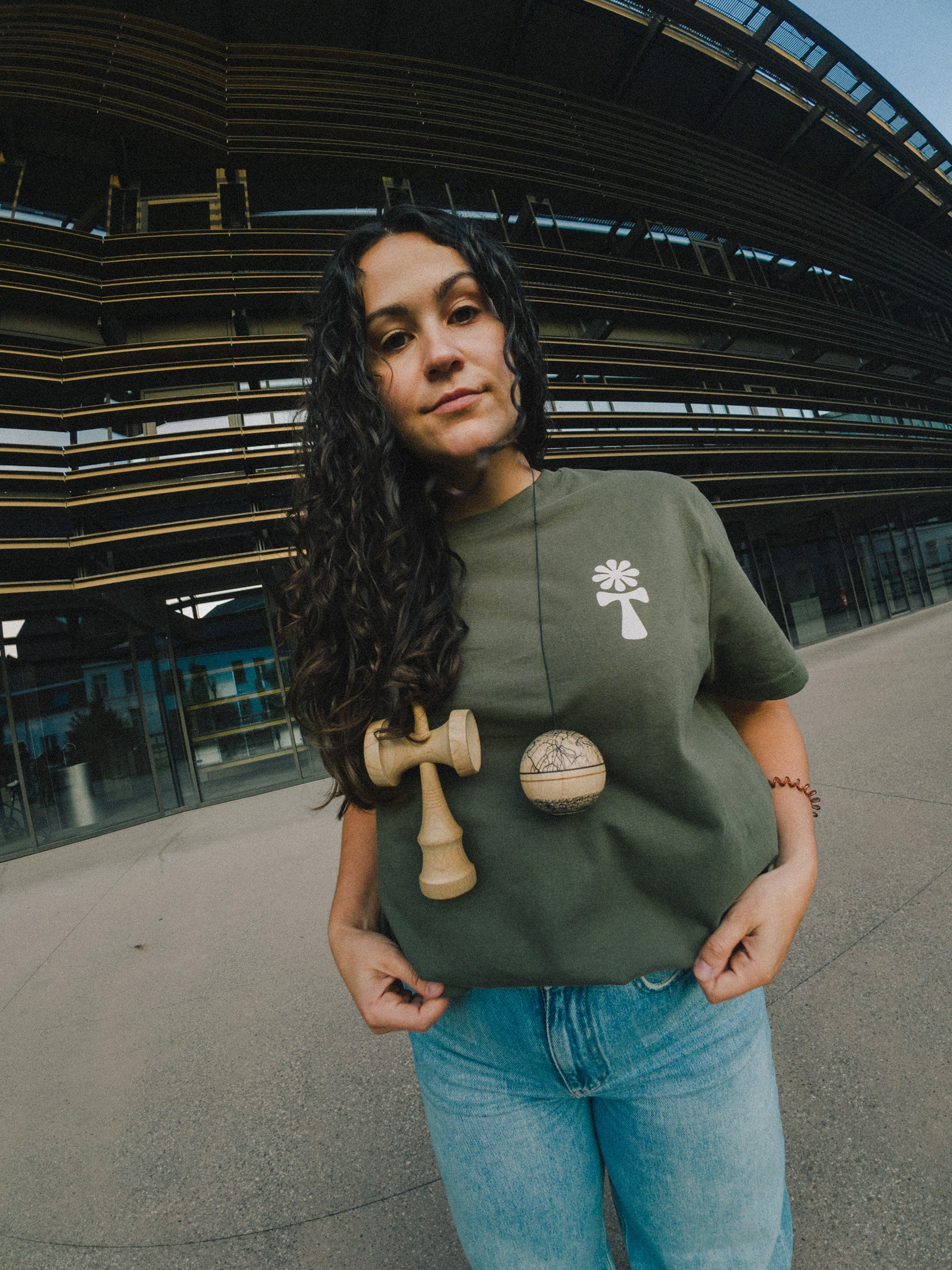 Kendama Gent Organic Tshirt - Khaki